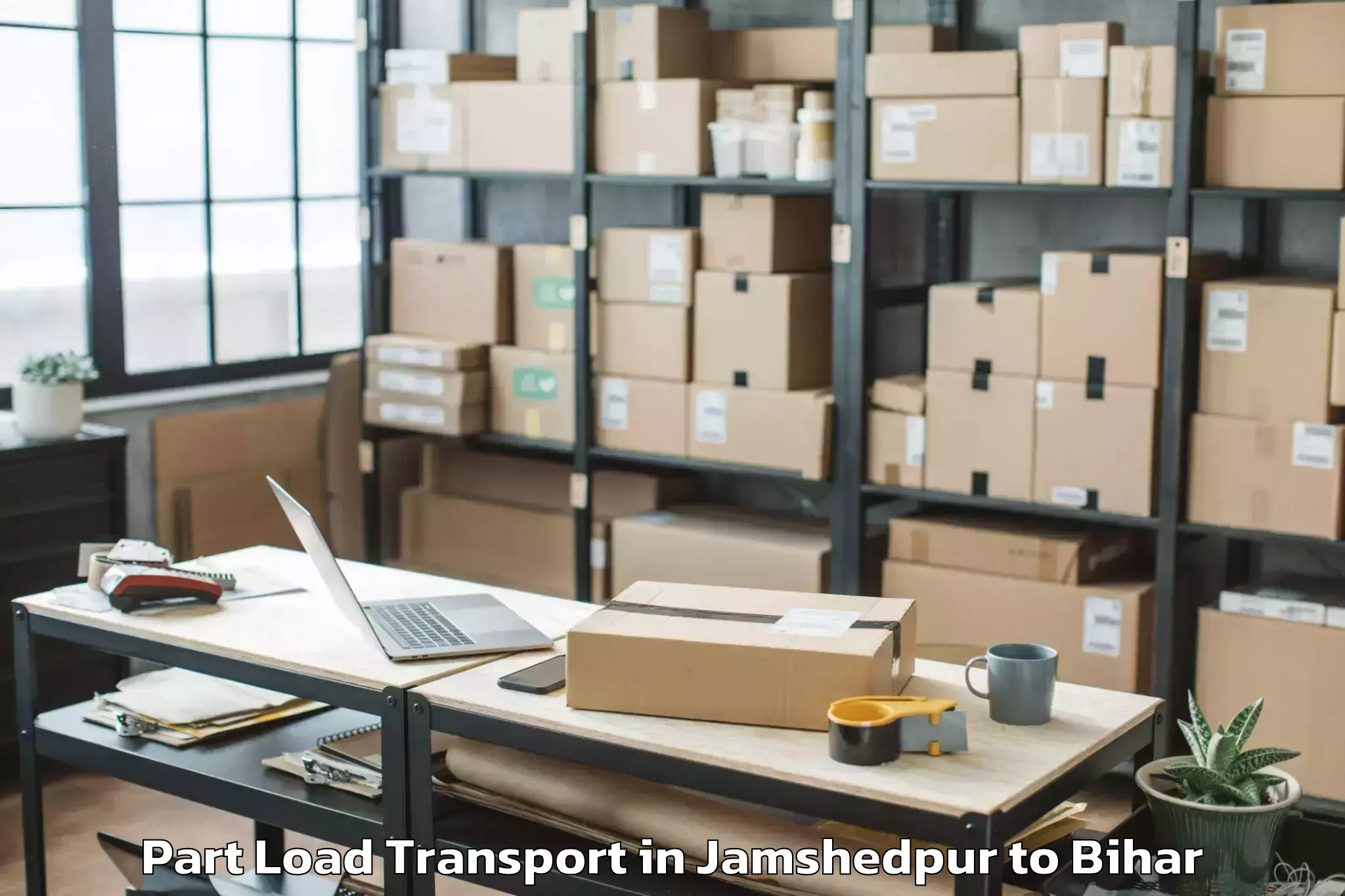 Affordable Jamshedpur to Ladania Part Load Transport